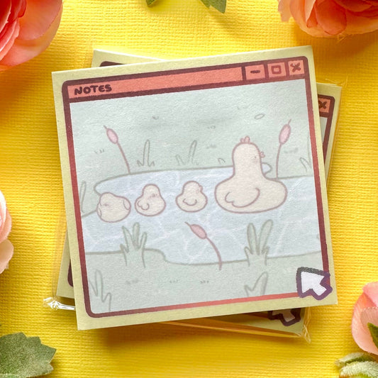 Duckies Window 💛 Sticky Notes | Cute stationery