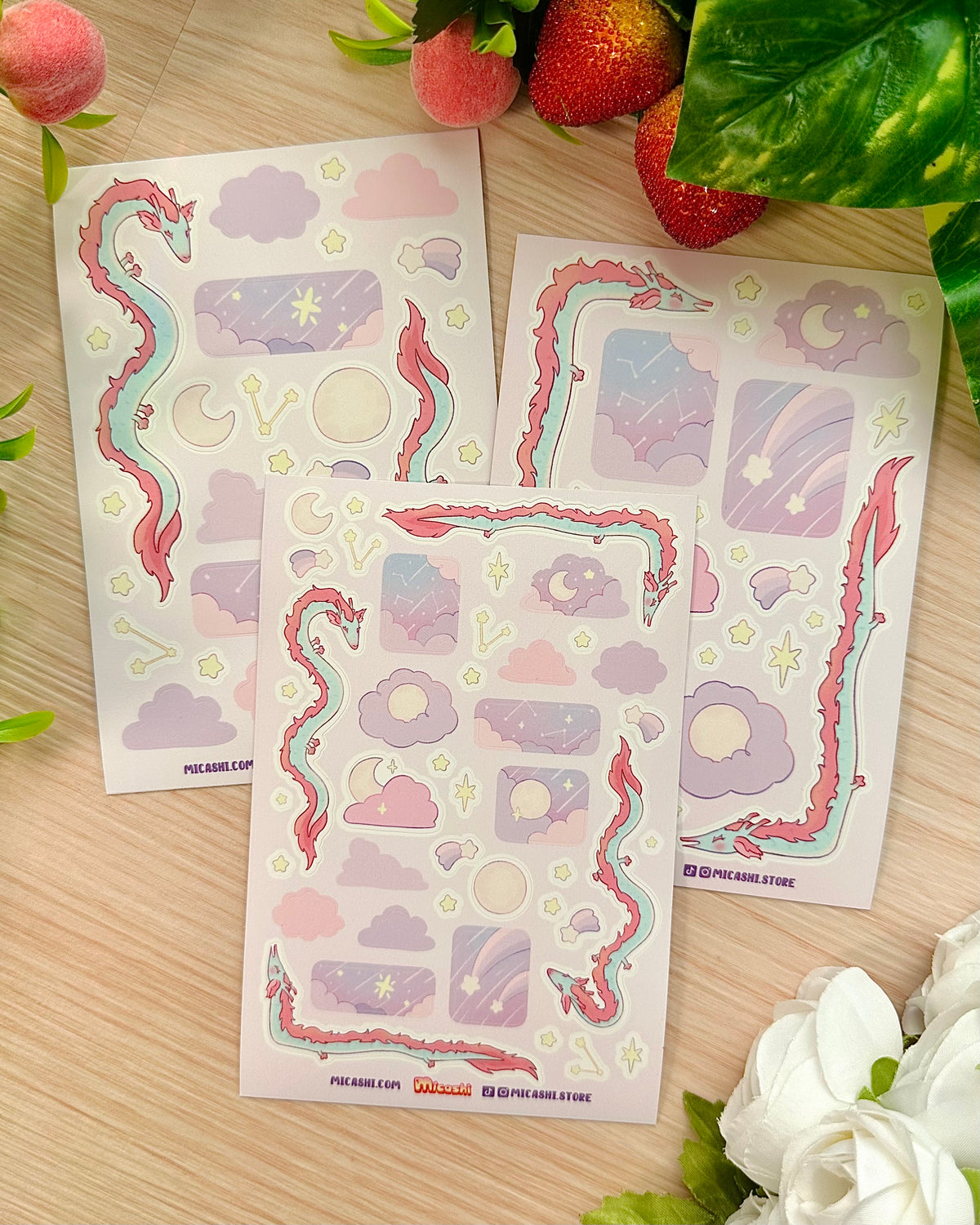 Dreamy sky Vinyl Sticker Sheets!