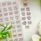 Wolf Leo Emoji Clear vinyl Sticker sheet! - cute kawaii stickers