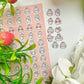 Bunny Pipin Clear vinyl Sticker sheet! - cute kawaii stickers
