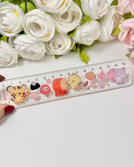 Festival Ruler 6 inches / 15 cm | Cute Stationery