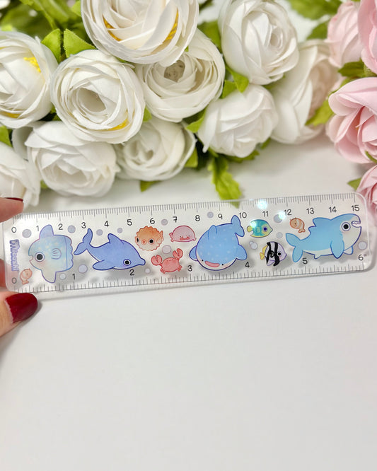 Ocean Ruler 6 inches / 15 cm | Cute Stationery