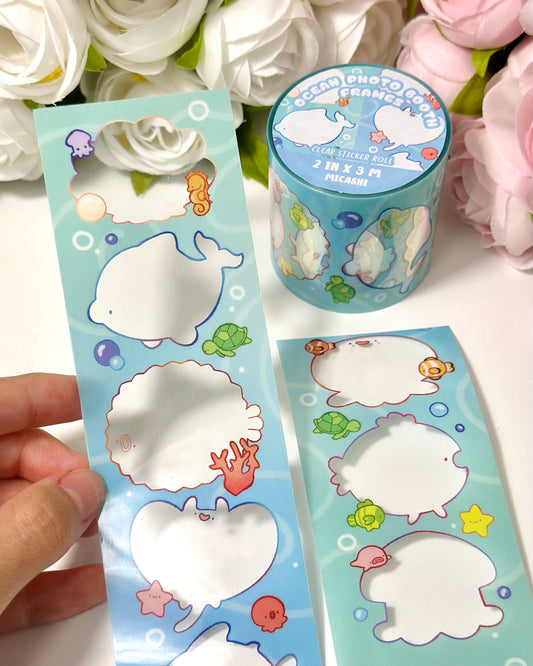 Ocean Photo Booth Sticker Roll