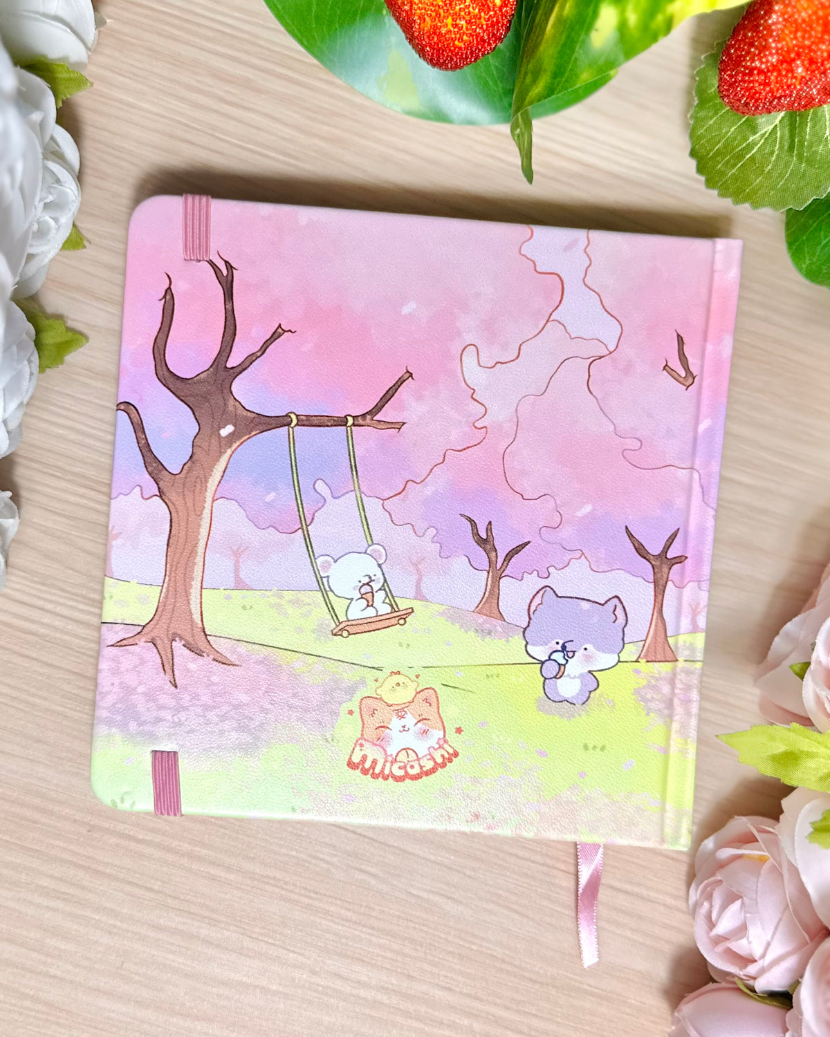 Sakura Ice Cream Dotted Journal Planner
