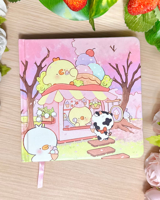 Sakura Ice Cream Dotted Journal Planner