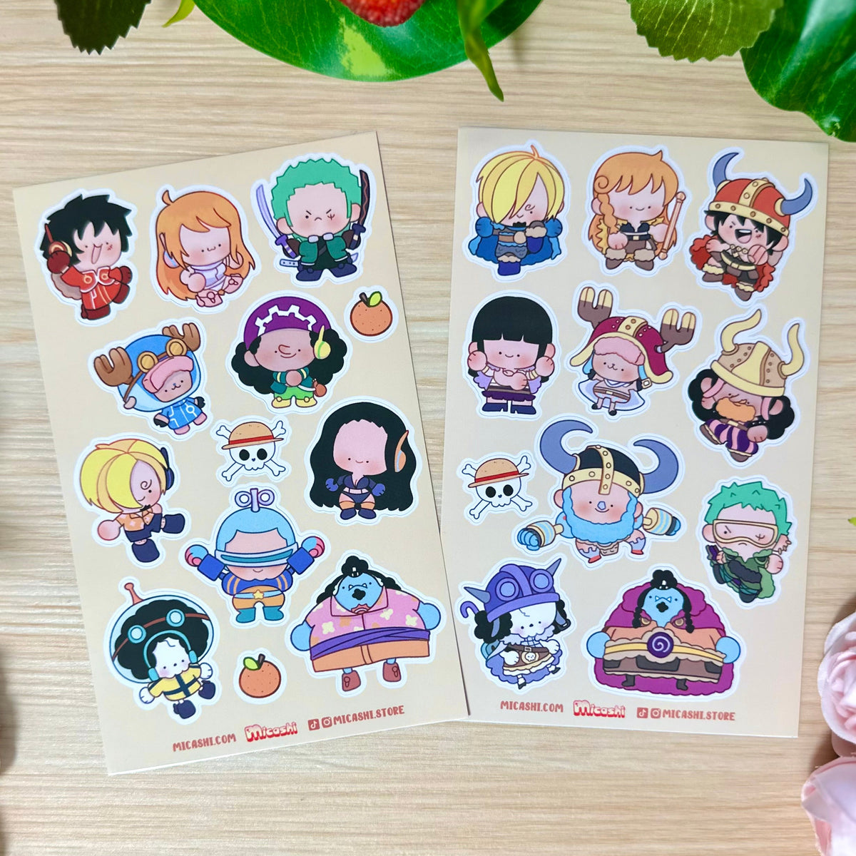 Chibi Pirates! Vinyl Sticker sheets