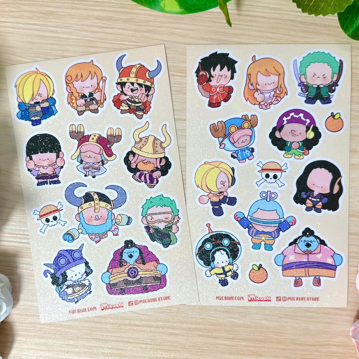 Chibi Pirates! Vinyl Sticker sheets