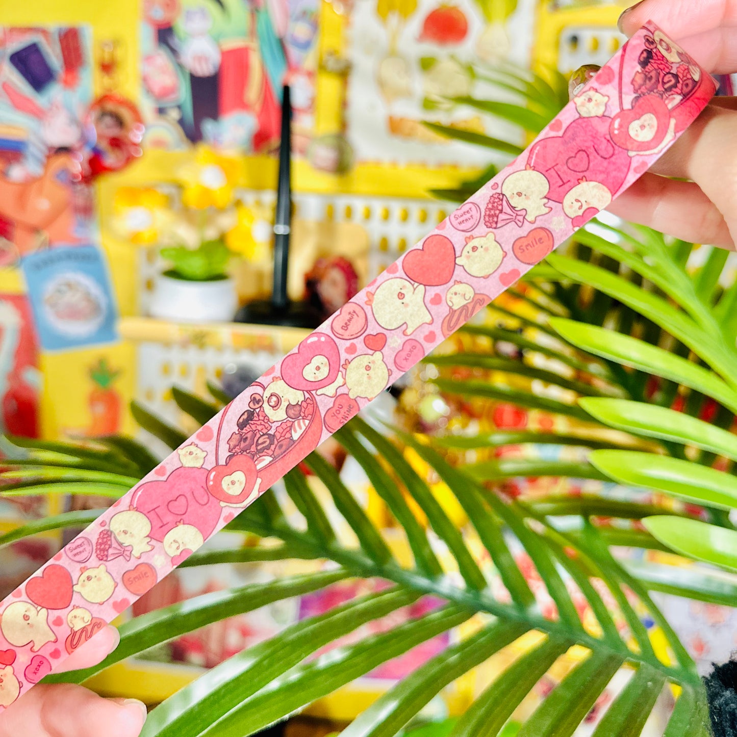 Lovely Valentine's Cupids and Pipa 💗 Washi Tape