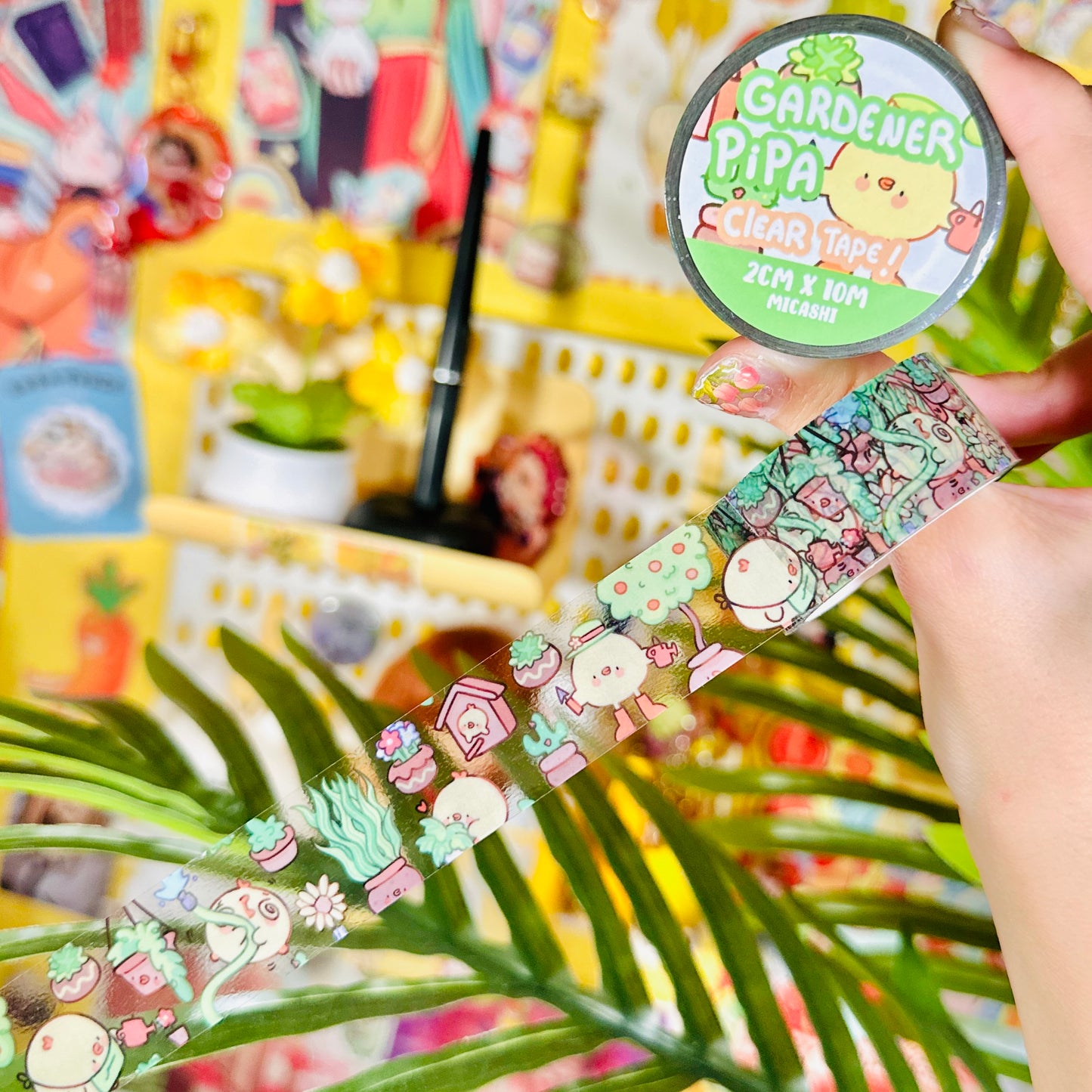 Artist and Gardener Pipas 🎨🌳 Clear Washi Tapes