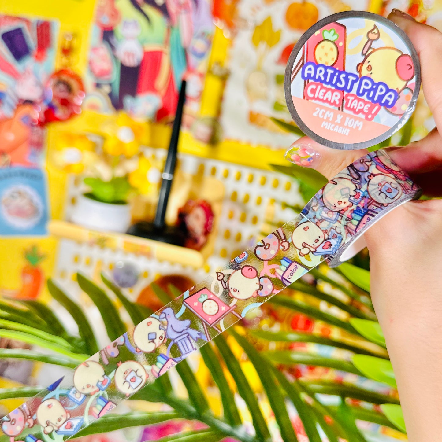 Artist and Gardener Pipas 🎨🌳 Clear Washi Tapes