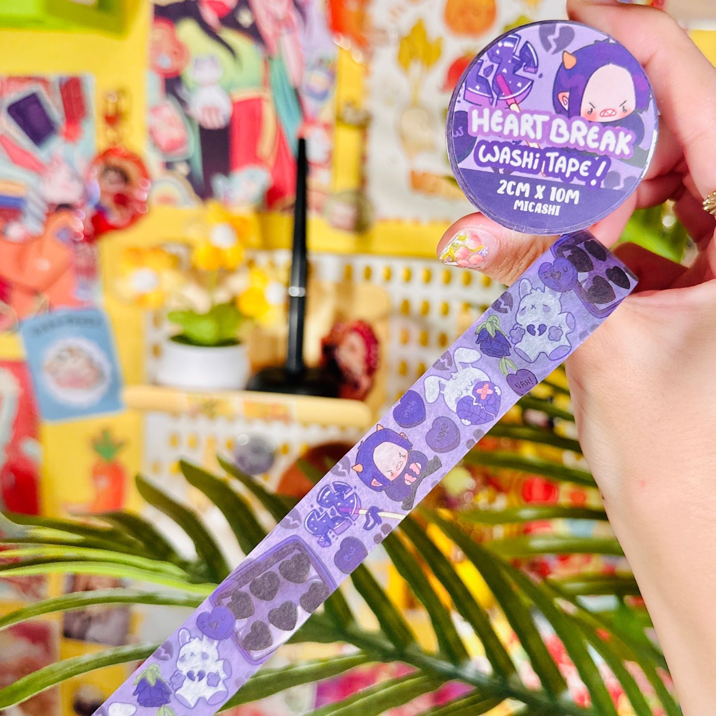 Lovely Valentine's Cupids and Pipa 💗 Washi Tape