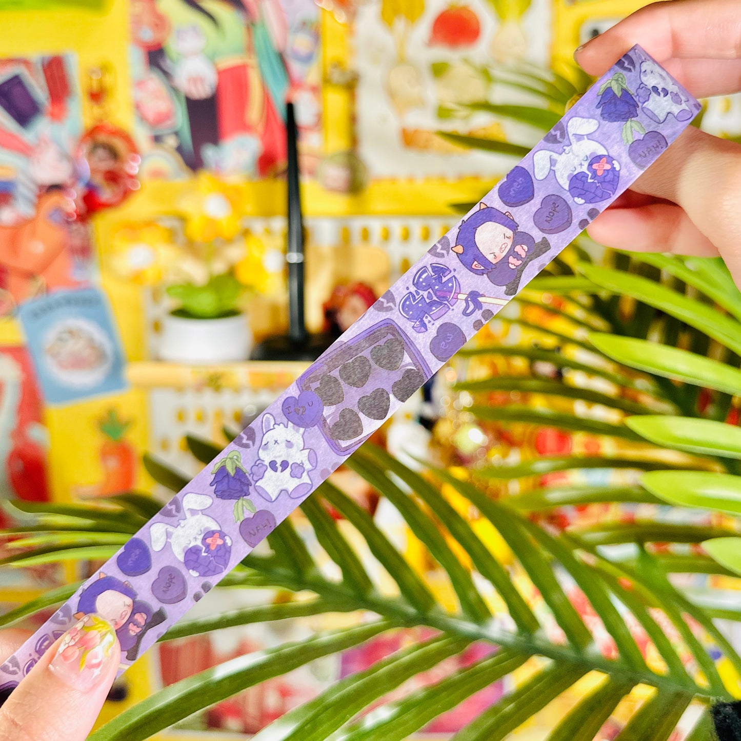 Lovely Valentine's Cupids and Pipa 💗 Washi Tape