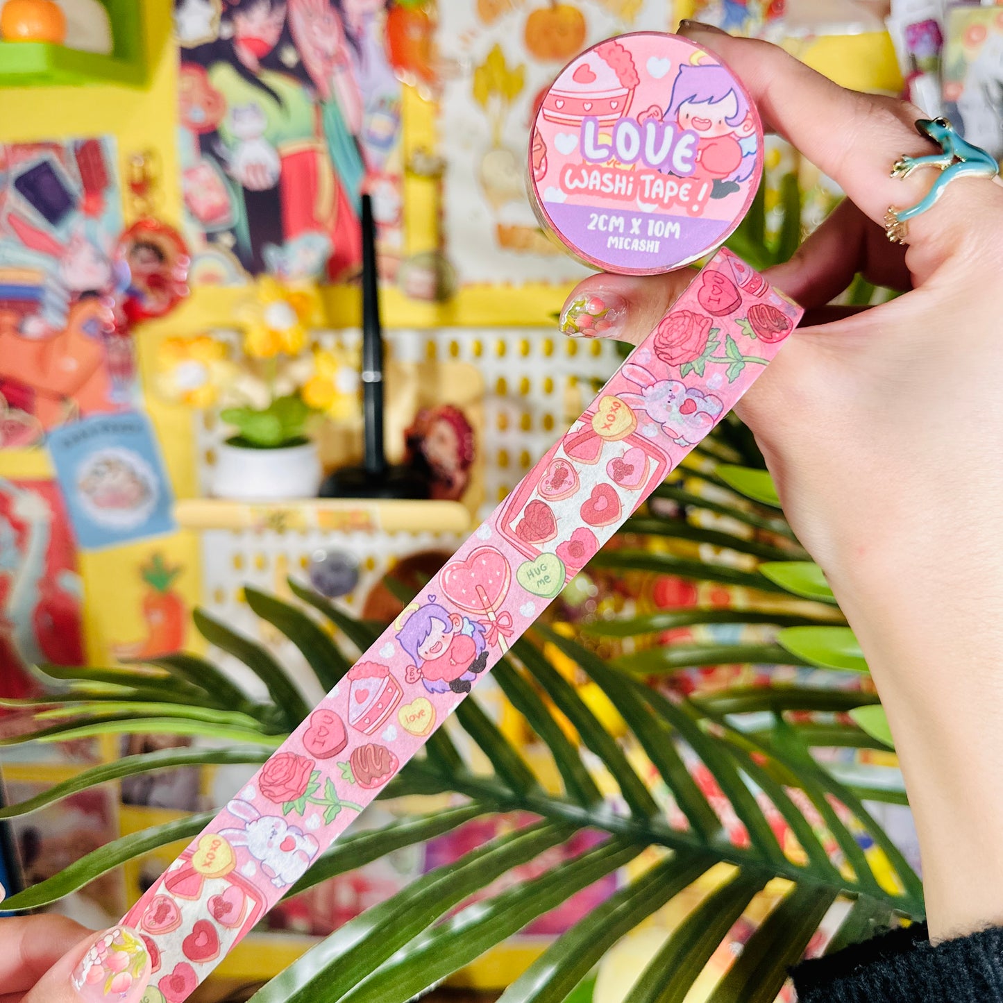 Lovely Valentine's Cupids and Pipa 💗 Washi Tape