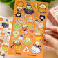 Spooky Pipa Clear vinyl Sticker sheet! - Halloween cute kawaii stickers