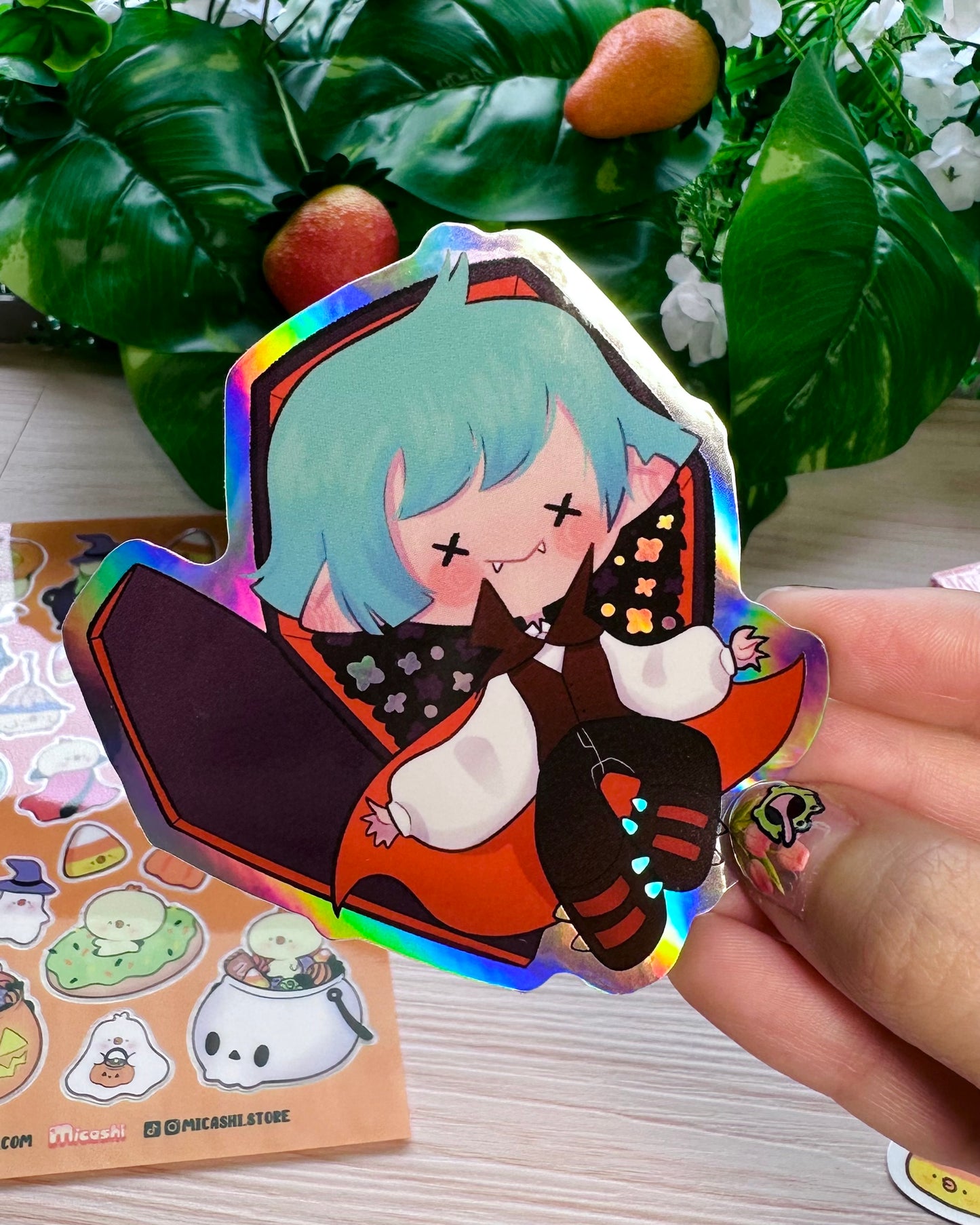 Vampire and Witch Stickers - Halloween stickers