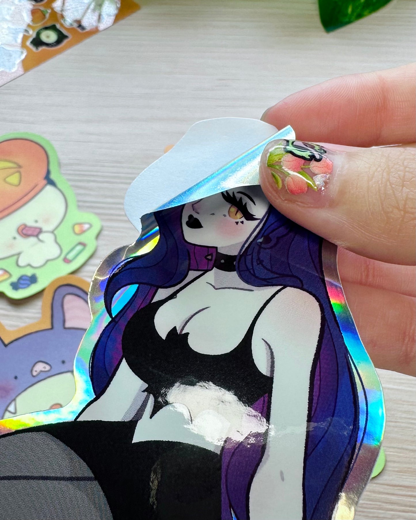 Micaela Sitting alone, just existing- Semi Holo Sticker