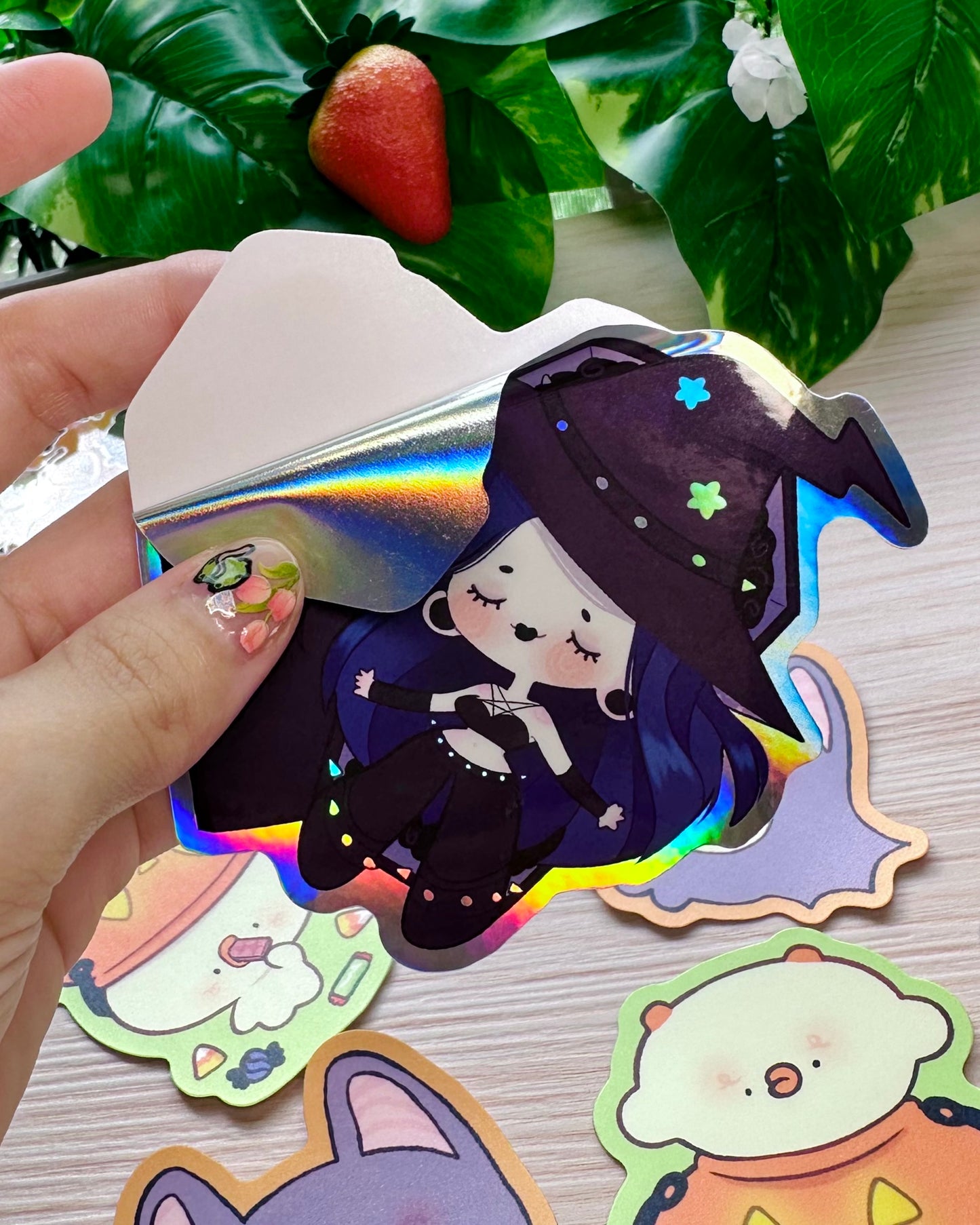 Vampire and Witch Stickers - Halloween stickers