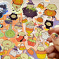 Spooky Pipa Clear vinyl Sticker sheet! - Halloween cute kawaii stickers