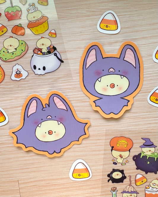 Bat Halloween Pipas - Vinyl sticker duo (2 pcs)