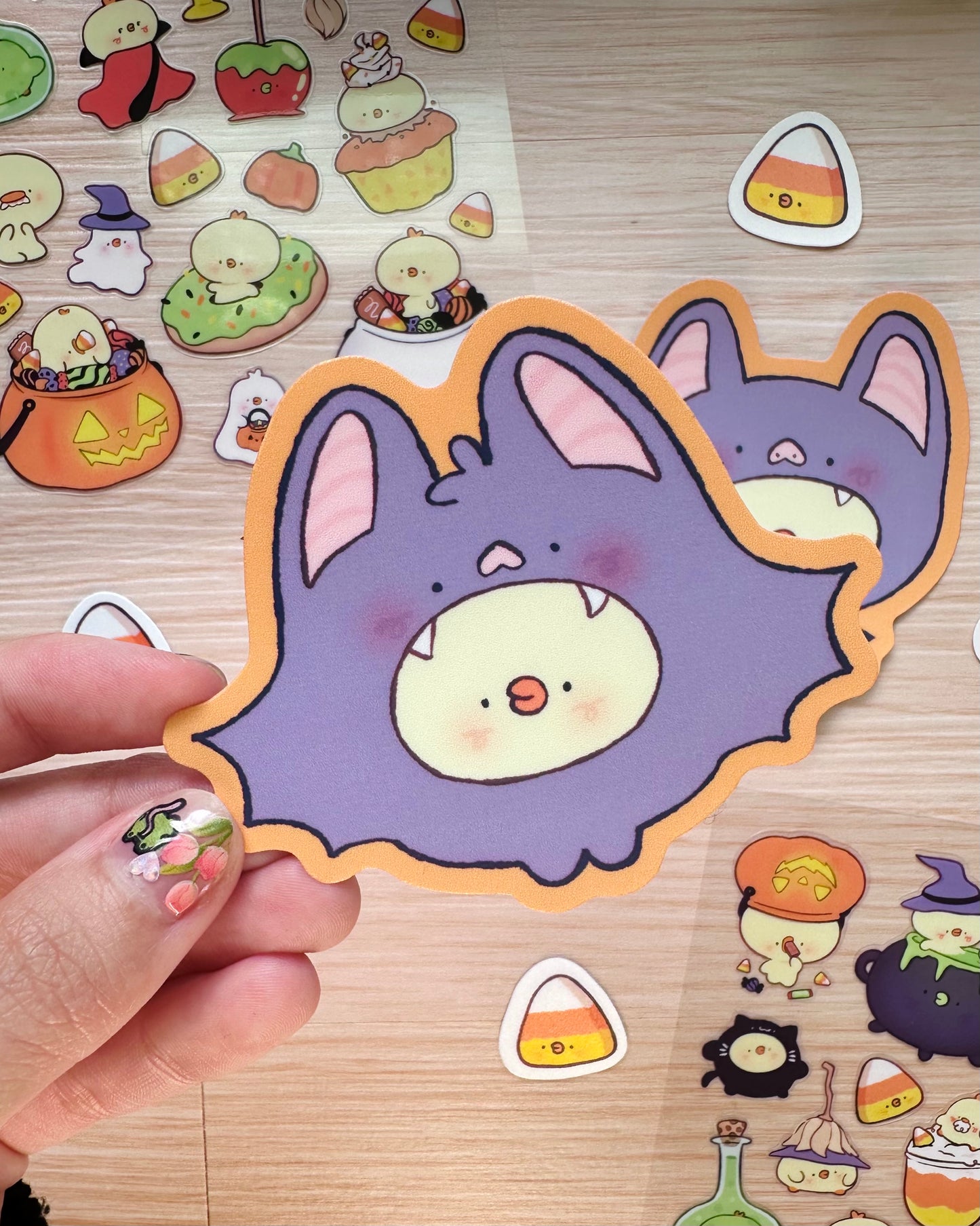 Bat Halloween Pipas - Vinyl sticker duo (2 pcs)