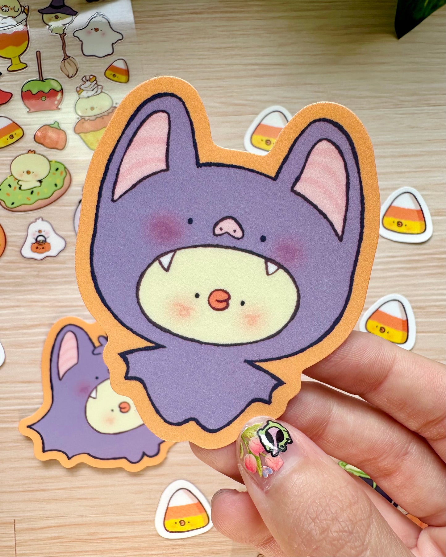 Bat Halloween Pipas - Vinyl sticker duo (2 pcs)