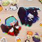 Vampire and Witch Stickers - Halloween stickers