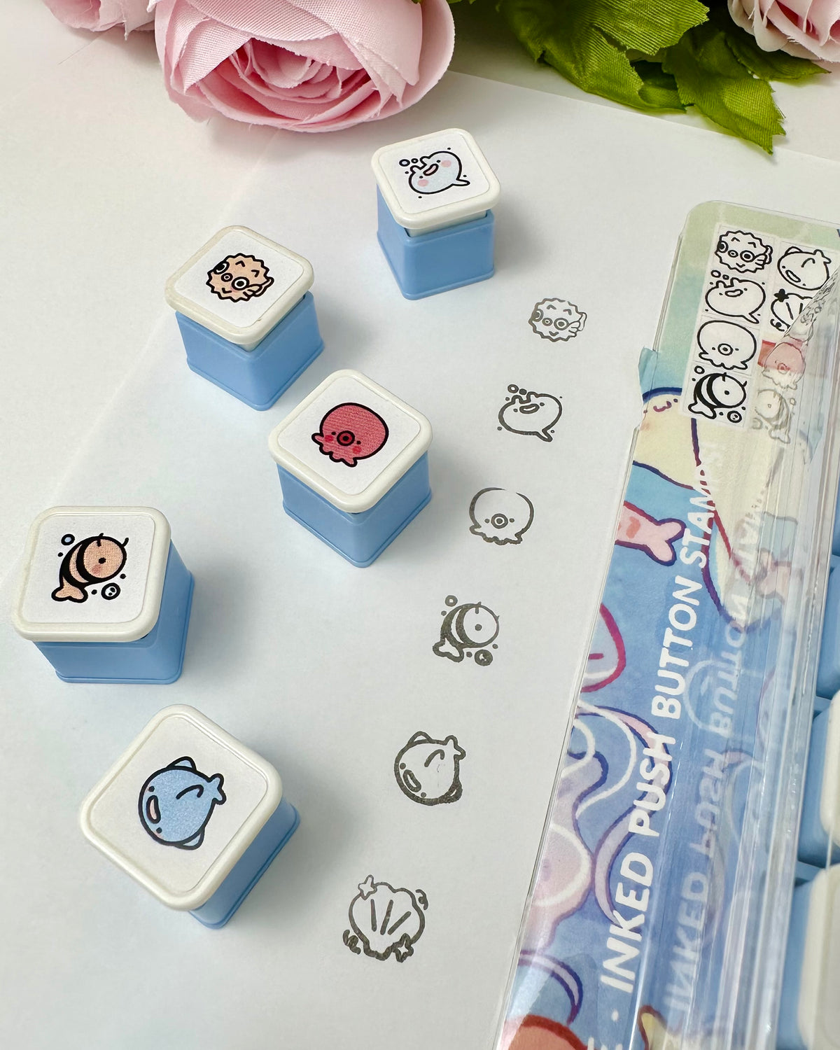 Ocean 6 Push Stamps Set