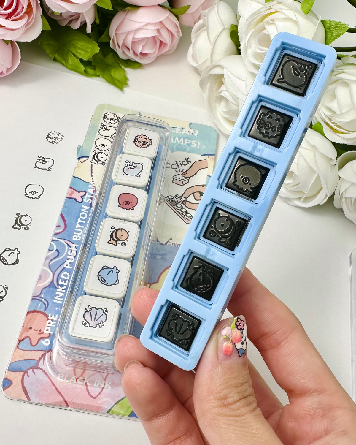 Ocean 6 Push Stamps Set