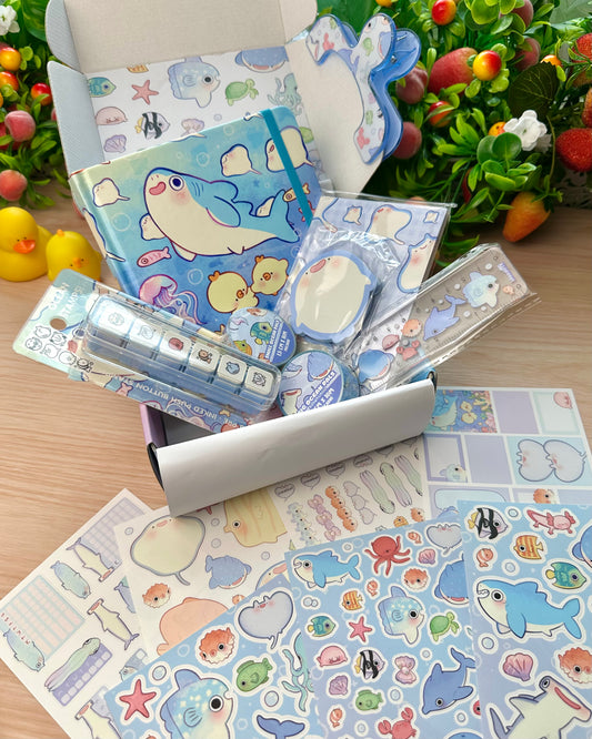 Ocean 🦈 Planner / Journaling - Stationery Kit box !