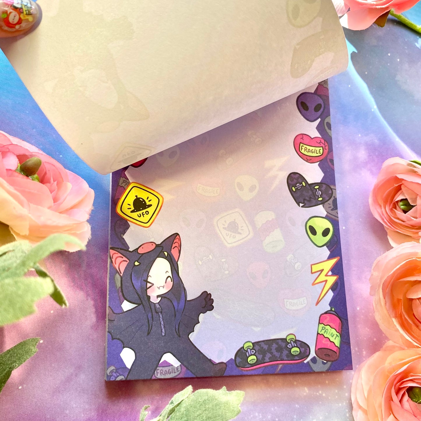 Goth Skatecore ! 👽 Memo pad | Cute stationery