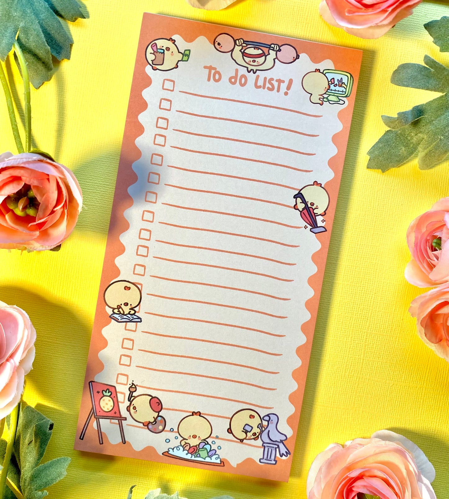 Pipa To Do List - Long Memo pad | Cute stationery