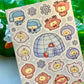 Winter Pipas Vinyl Sticker Sheet❄️