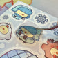 Winter Pipas Vinyl Sticker Sheet❄️