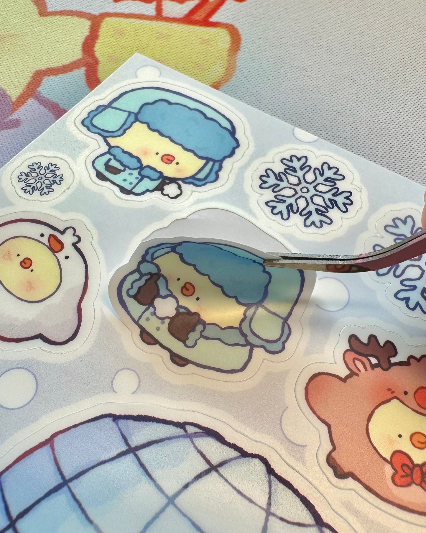 Winter Pipas Vinyl Sticker Sheet❄️