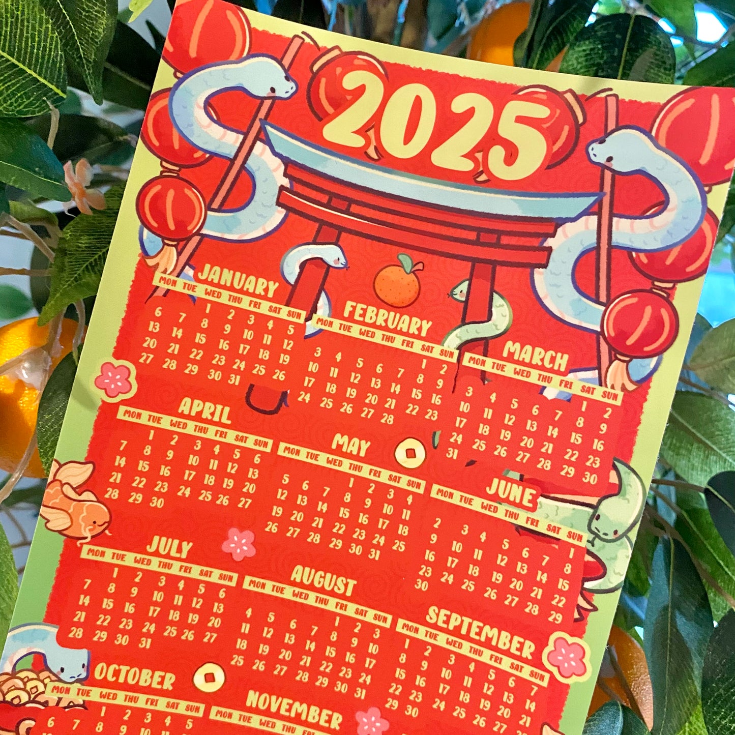 Lunar New Year 2025 Calendar - Year of the Snake🐍