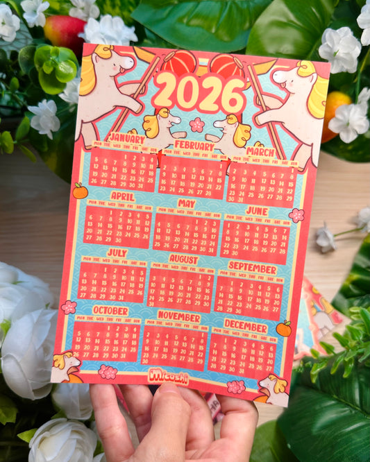 Lunar New Year 2026 Calendar - Year of the Horse 🐎