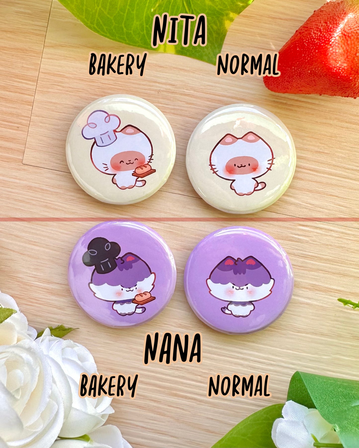 Kawaii Pals Buttons!