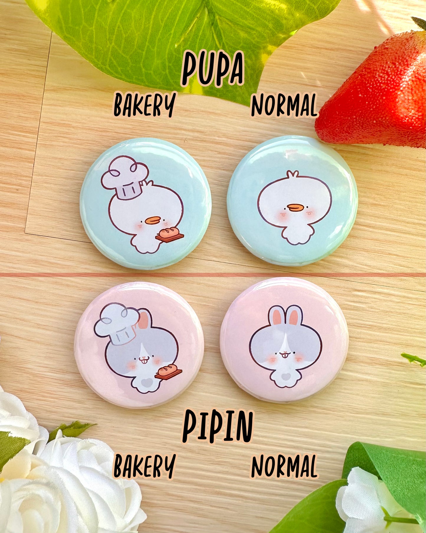 Kawaii Pals Buttons!