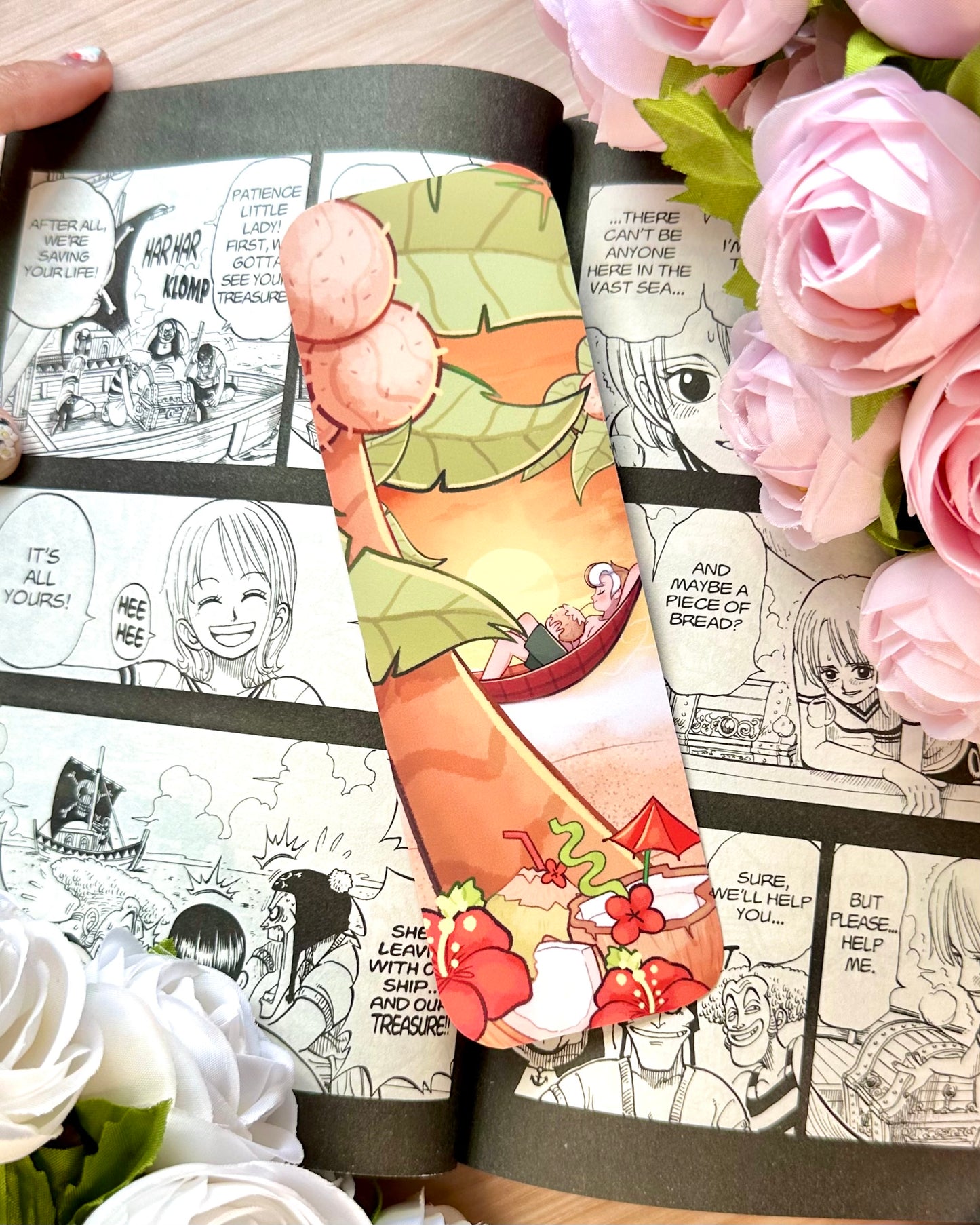 Coconut Fruit Bookmark - Double Sided  - Matte Laminated - Remaster