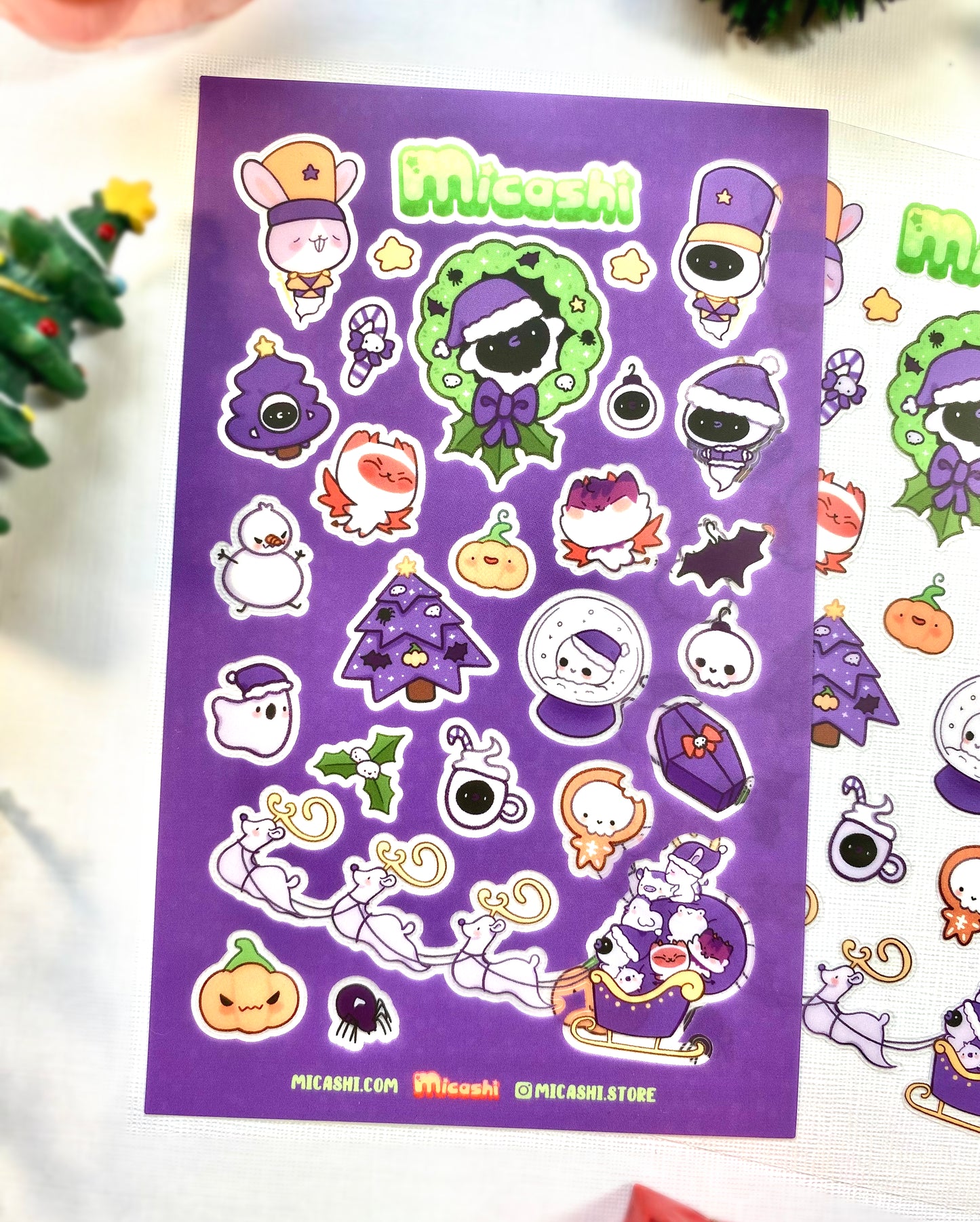 Spooky Christmas sticker sheet ! 🎄