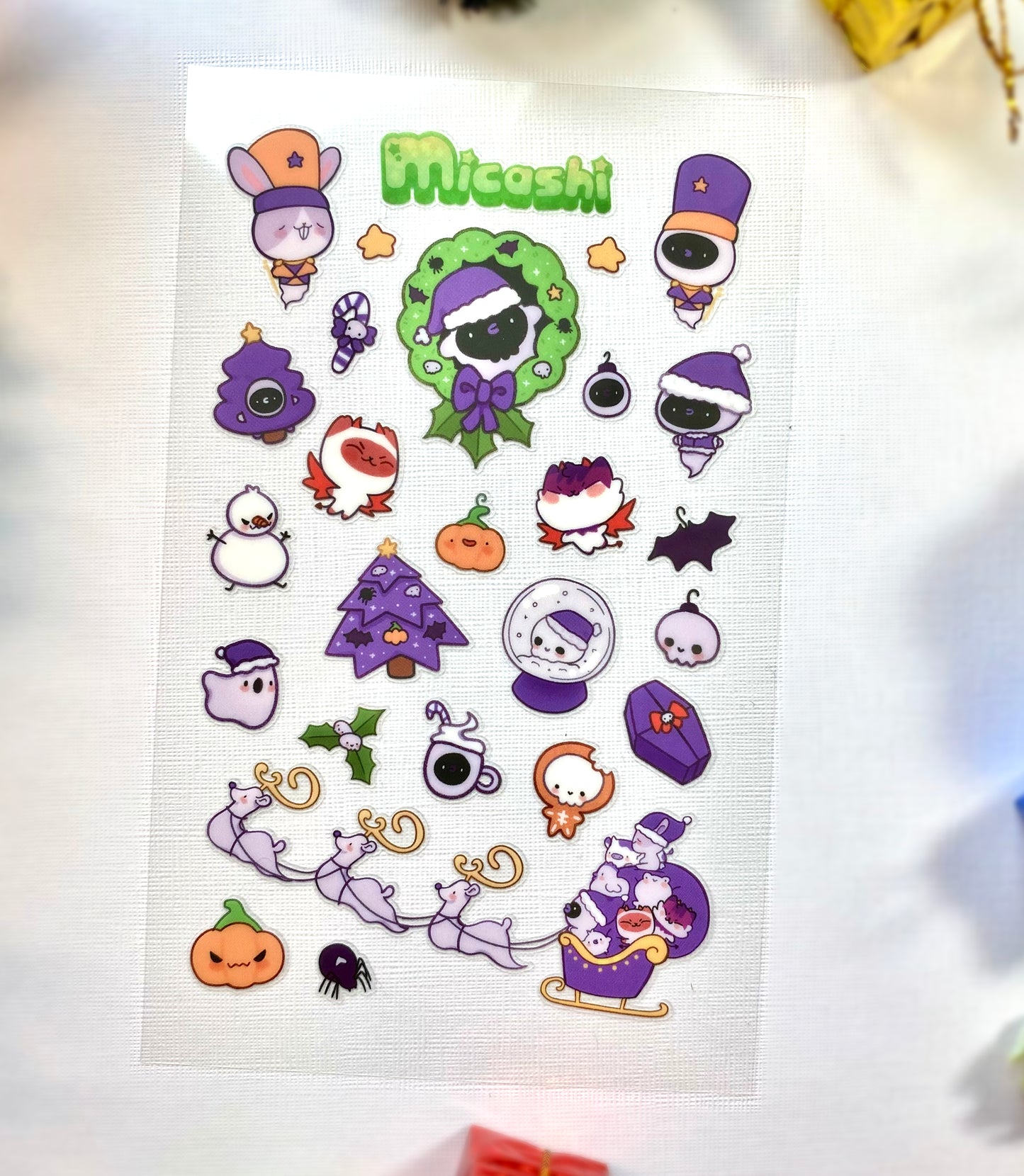 Spooky Christmas sticker sheet ! 🎄