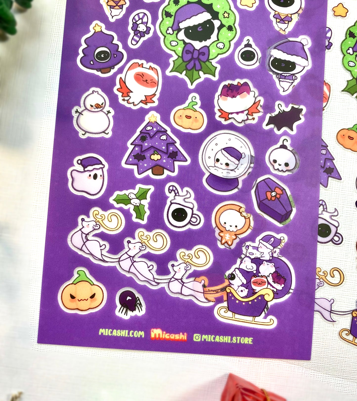 Spooky Christmas sticker sheet ! 🎄