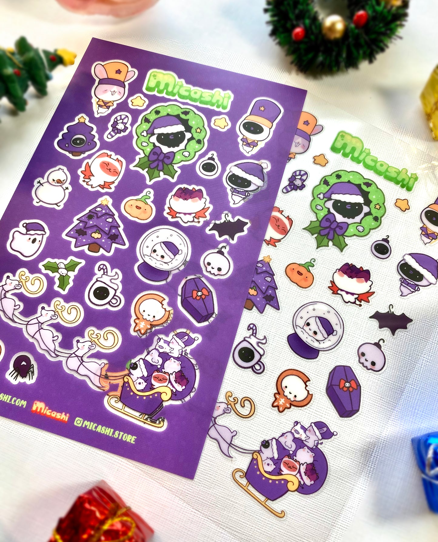 Spooky Christmas sticker sheet ! 🎄