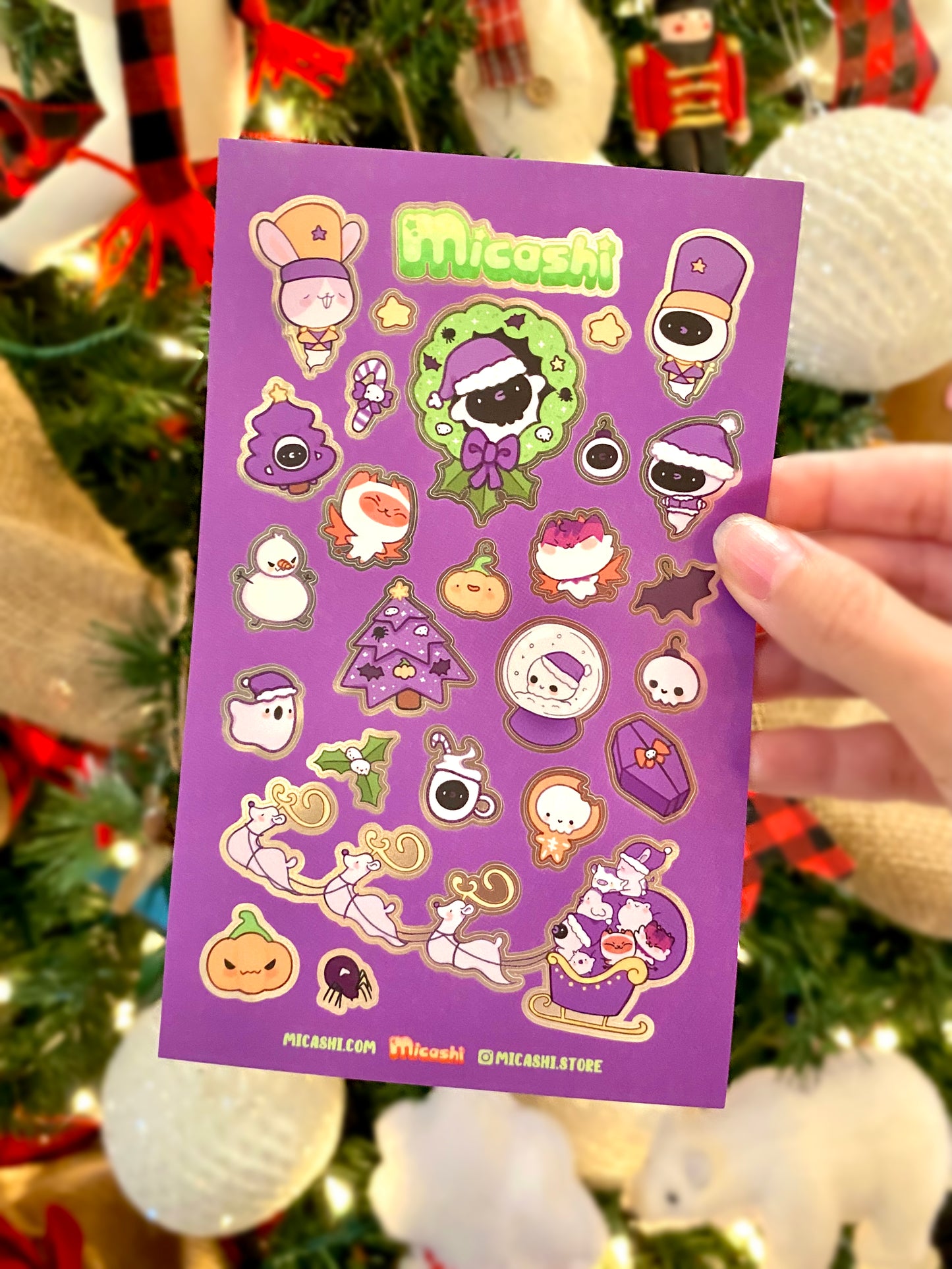 Spooky Christmas sticker sheet ! 🎄