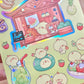 Pipa Fruit Shop -Vinyl sticker sheet with holographic foil details, matte laminated