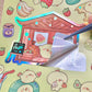 Pipa Fruit Shop -Vinyl sticker sheet with holographic foil details, matte laminated