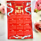 Cute Lunar New Year 2024 Art Print - Year of the dragon - chinese new year