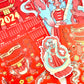 Cute Lunar New Year 2024 Sticker Sheets - Year of the dragon - Chinese new year