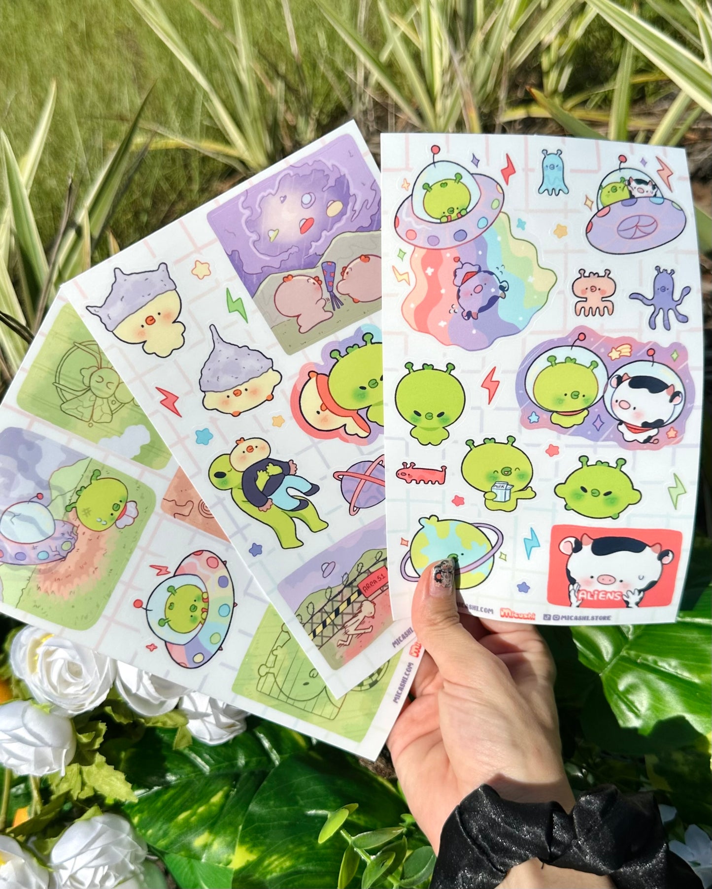 PipAliens Vinyl Sticker Sheets ! 🛸