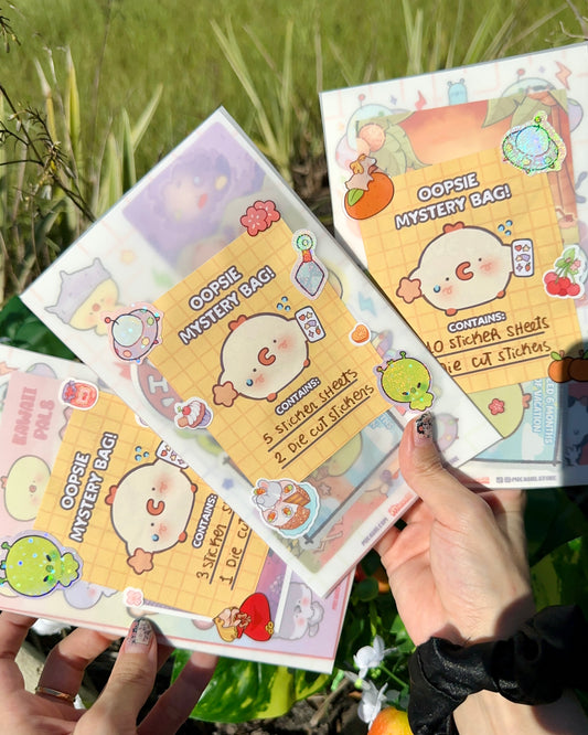 Oopsie Mystery Bags - B grade stickers inside!